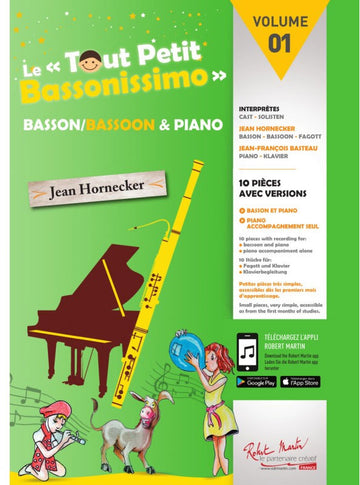 HORNECKER JEAN - LE TOUT PETIT BASSONISSIMO VOL.1 - BASSON & PIANO