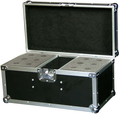 Flight case per microfoni
