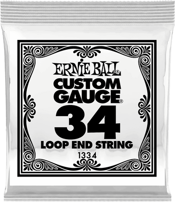 .034 LOOP END STAINLESS STEEL WOUND BANJO OR MANDOLIN GUITAR STRINGS