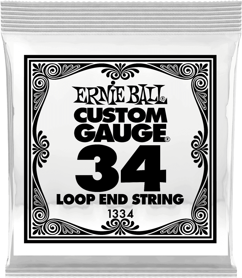 .034 LOOP END STAINLESS STEEL WOUND BANJO OR MANDOLIN GUITAR STRINGS