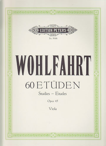 Wohlfahrt - 60 Studi Op.45 per viola