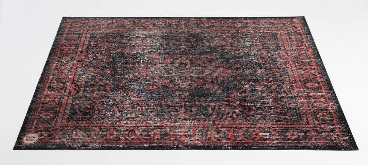 VPCLB-BLR Tappeto Vintage Persian Club Series 1.63 X 1.42M Antiscivolo Nero Rosso