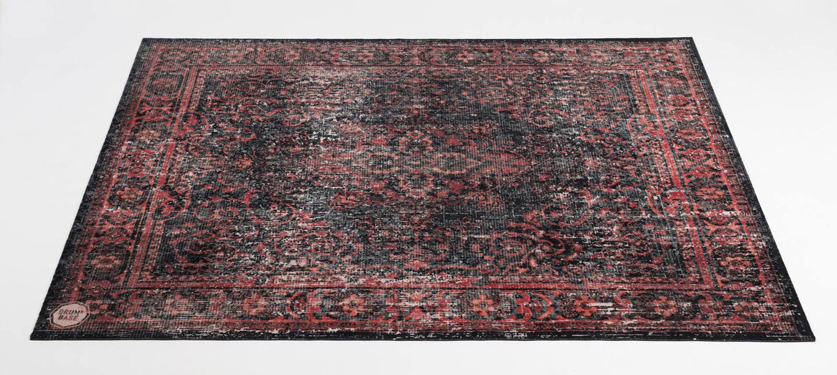 VPCLB-BLR Tappeto Vintage Persian Club Series 1.63 X 1.42M Antiscivolo Nero Rosso