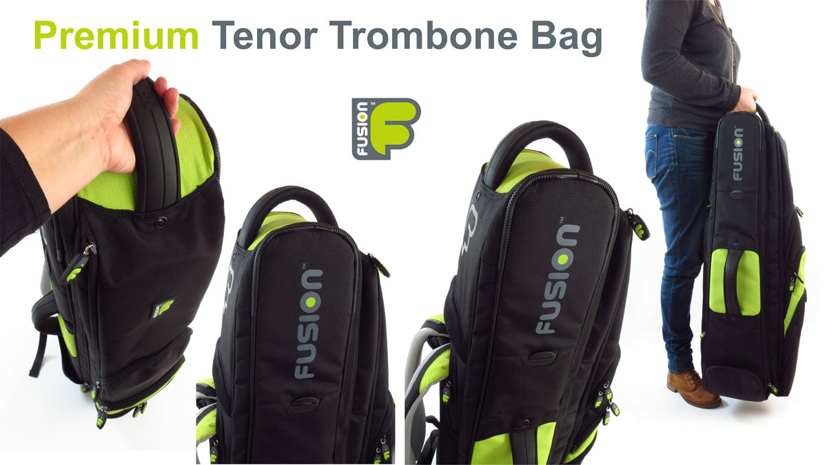 Premium Black/Green Trombone Case