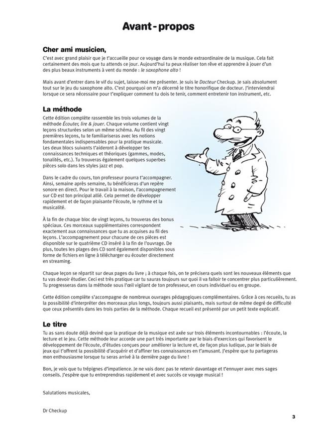 Écouter Lire Et Jouer Edizione Completa Sassofono Contralto
