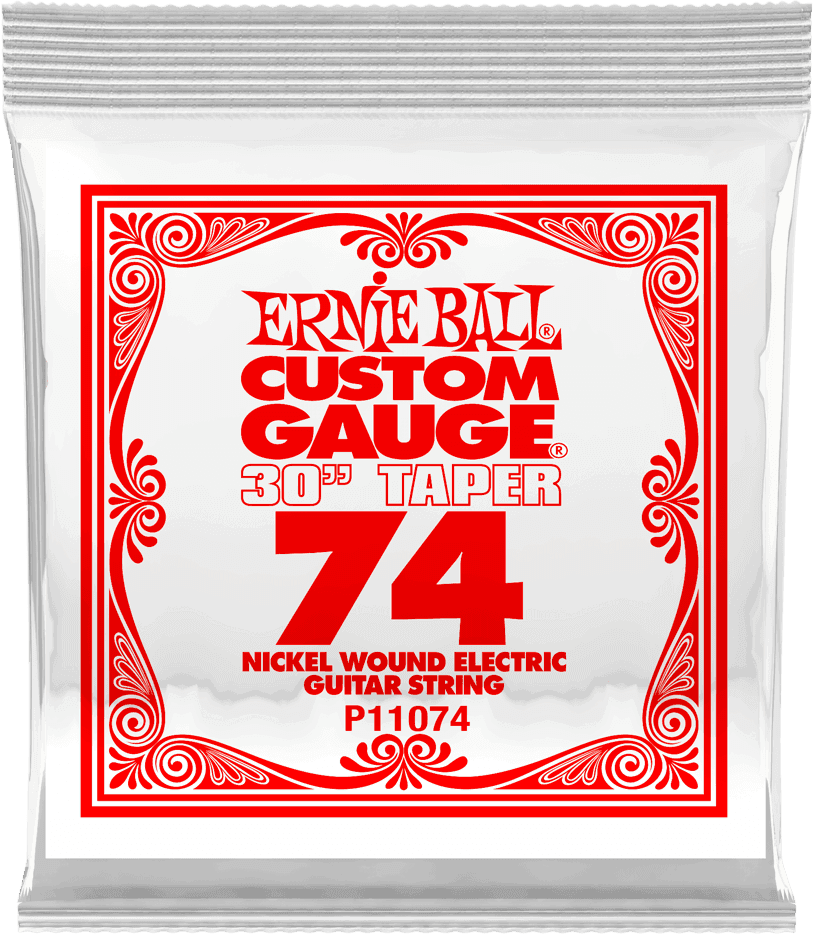 .074 LONG SCALE NICKEL WOUND ELECTRIC GUITAR STRINGS