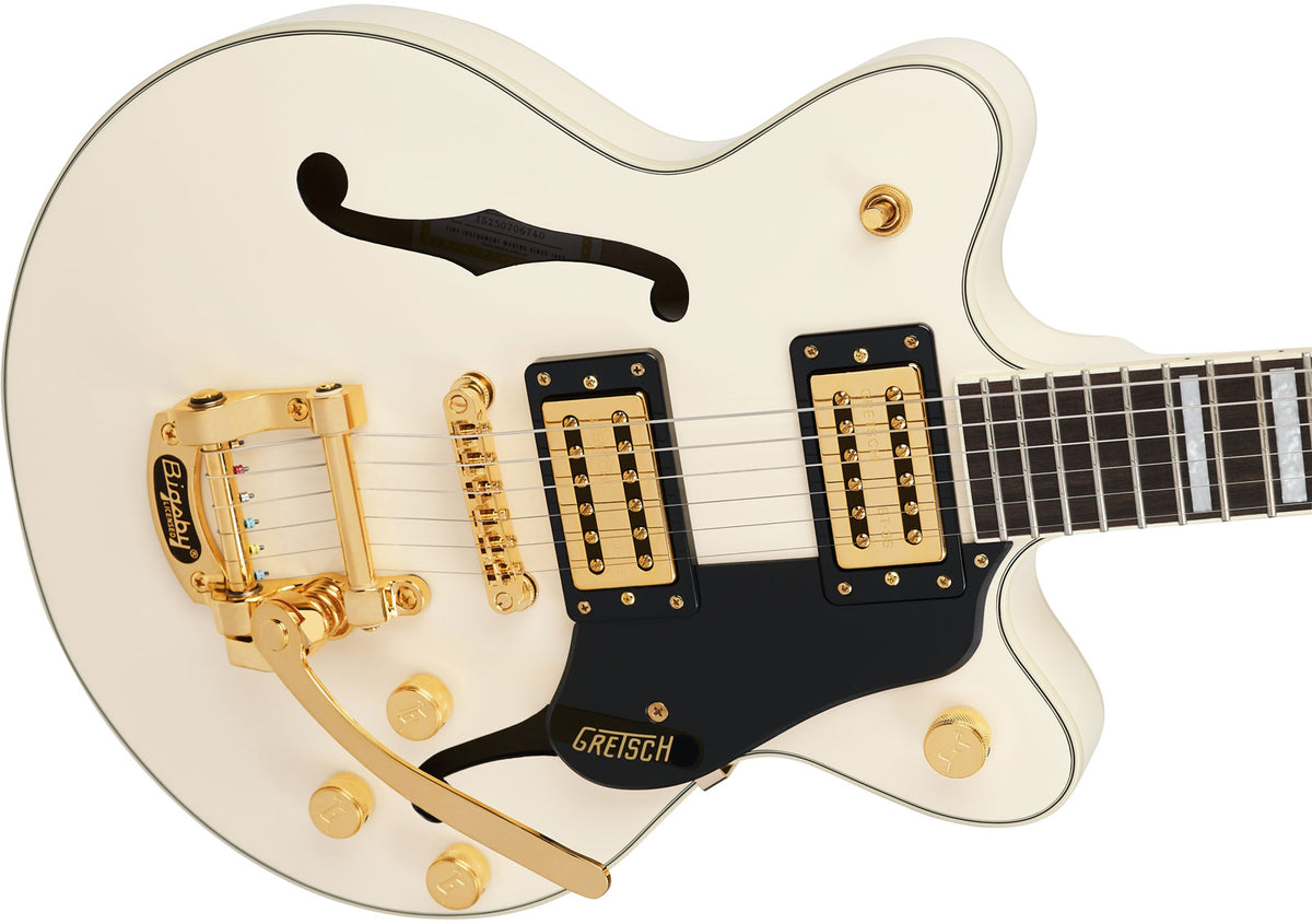 G2655TG Streamliner Blocco centrale Jr. Bigsby LTD LRL Bianco vintage