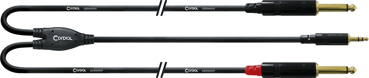 Cavo Y Sdoppiatore Minijack Stereo/2 Jack Mono Lunghi 1,5 M