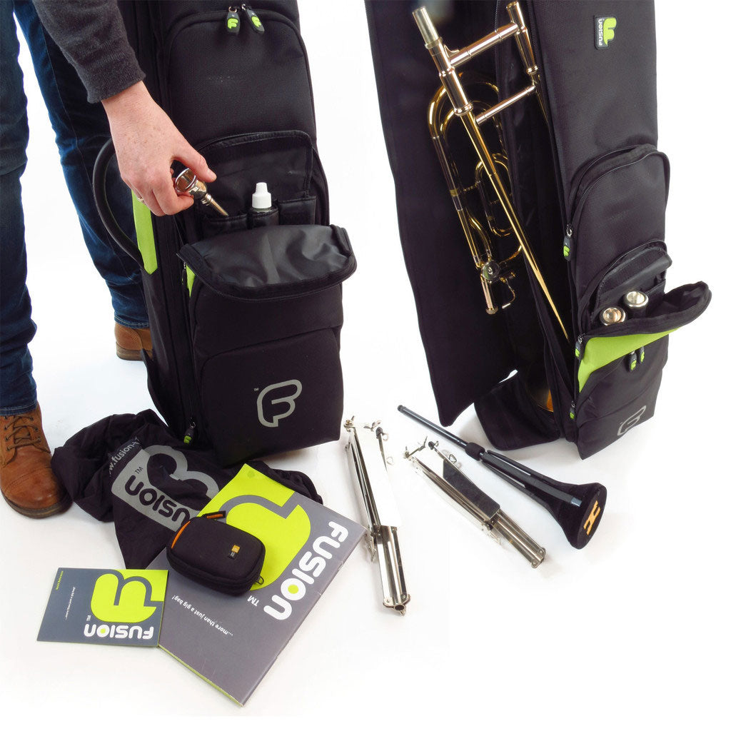 Premium Black/Green Bass Trombone Case