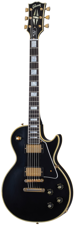 Les Paul Custom 1968 Riedizione Ebano ultra leggermente invecchiato CSHR