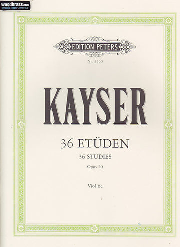 Kayser - Studi Op.20 per Violino