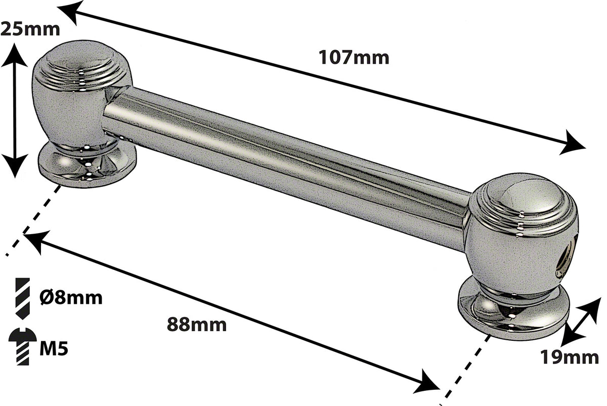 TL9D88 - BLOCCHETTO TUBO - 88MM - DOPPIO (X1)