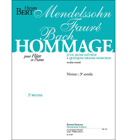 Leduc Hommage D'Un Jeune Flutiste Vol. 2