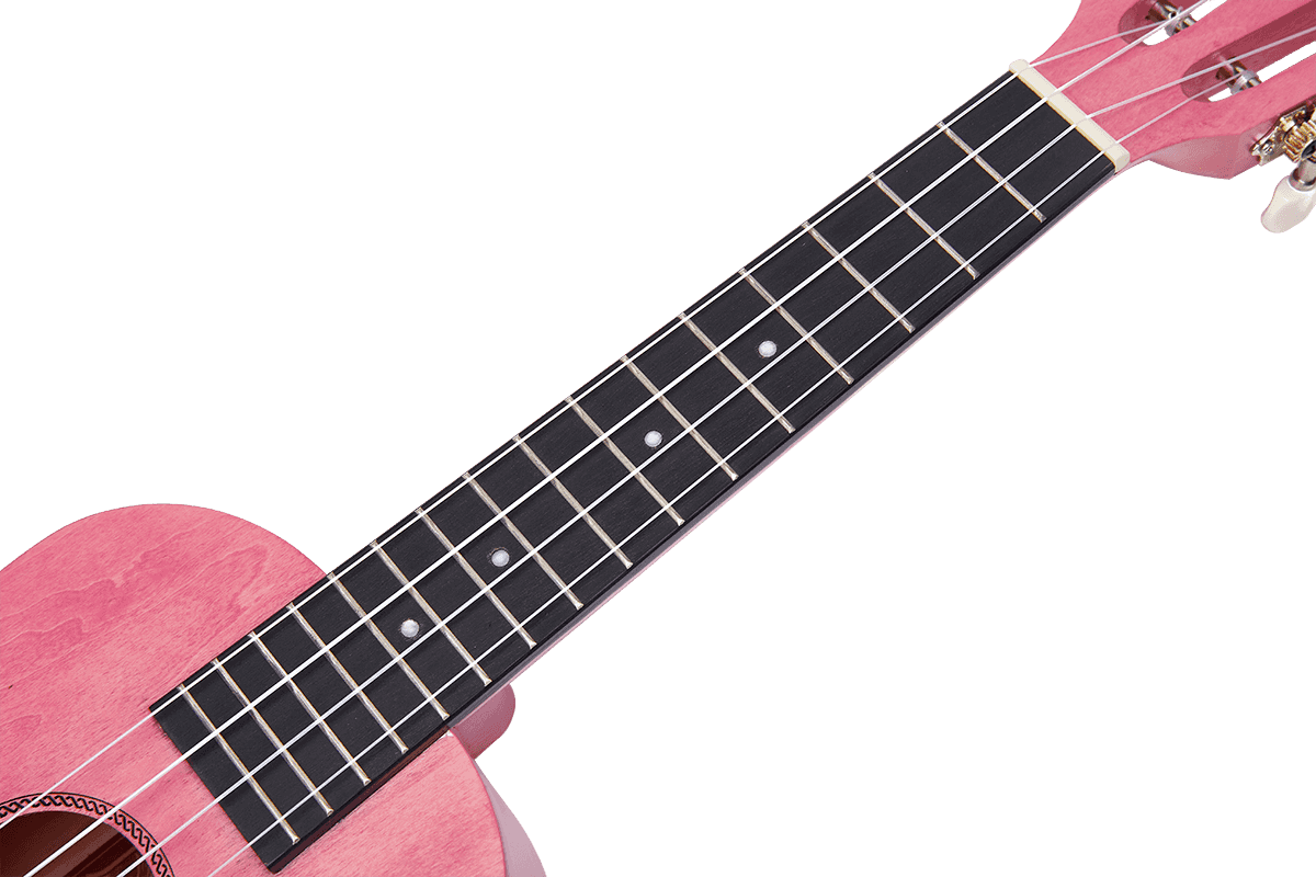 Ukulele Island Concert Coral Pink + Custodia