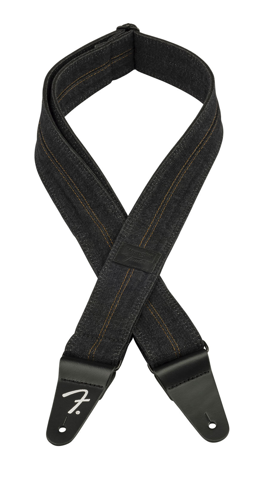 x Tracolla in denim Wrangler Nero slavato Cucitura