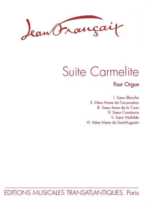 Suite carmelitana (6 pezzi)