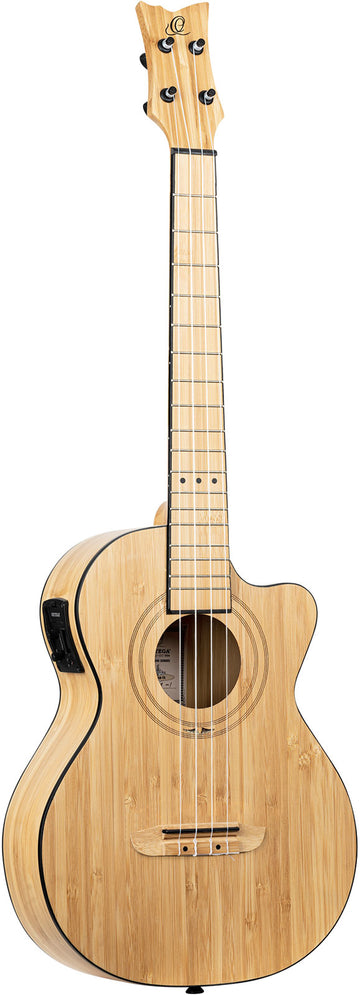 Ukulele baritono in bambù 4 + custodia Pro