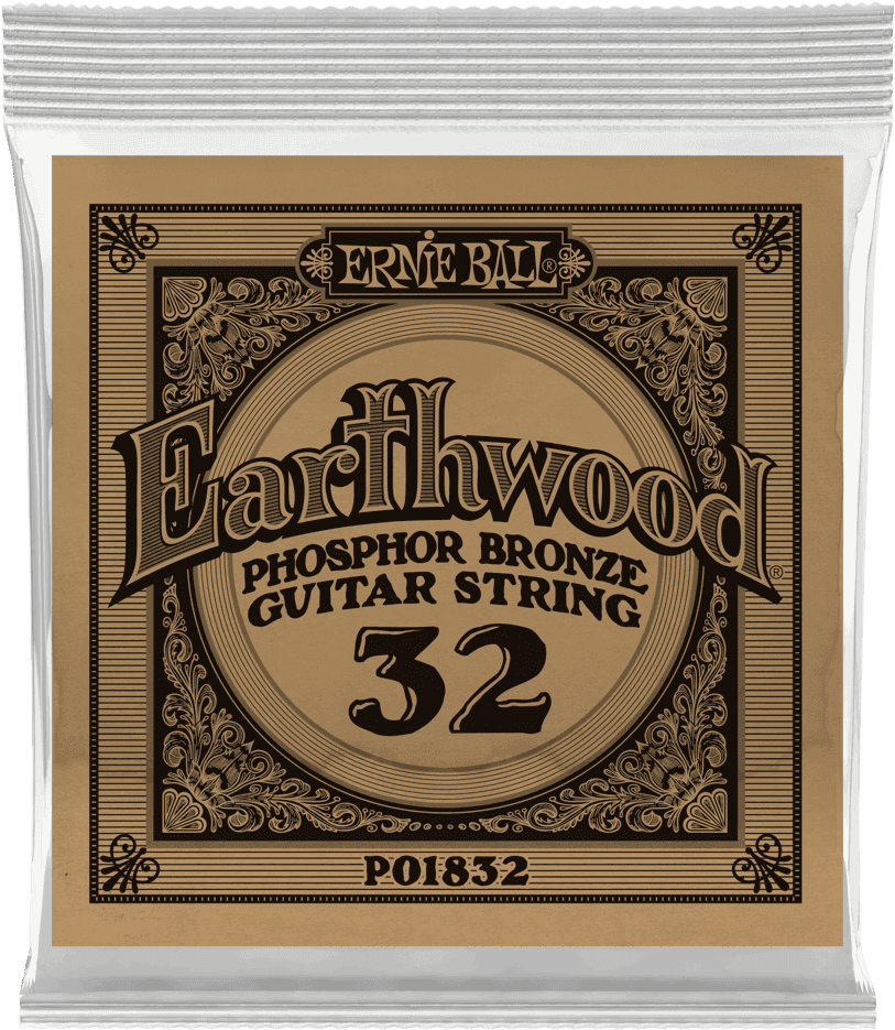 .032 EARTHWOOD PHOSPHOR BRONZE ACOUSTIC GUITAR STRINGS
