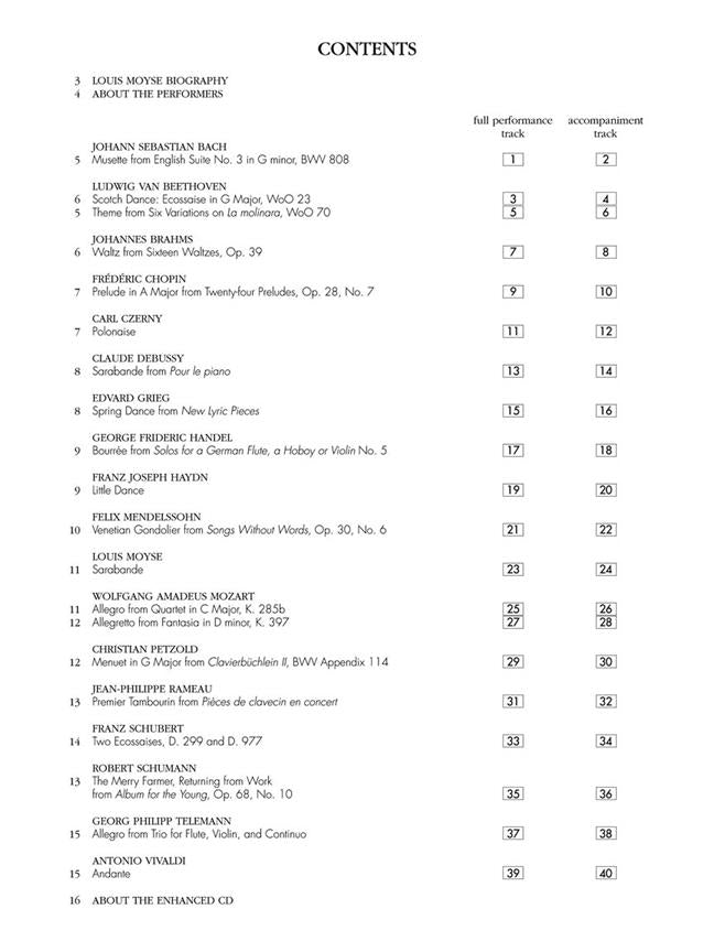 Schir Moyse L. - Moyse Collection Of Easy Flute Classics + Online Audio - Flute Piano