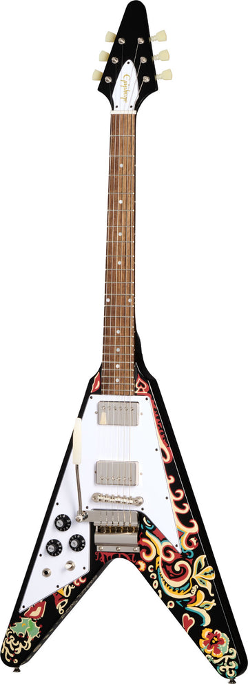 Flying V Signature Jimi Hendrix "Love Drops" Lh Ebano