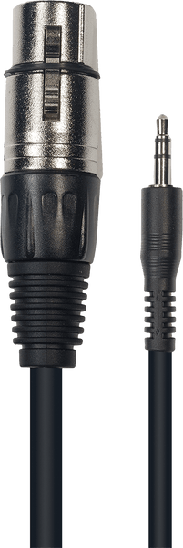 Yellow Cable Cavo Jack Stereo 3,5 mm XLR Fem. 3 M