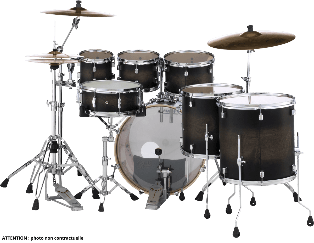 Decade Maple Stage 22 Nero satinato Burst