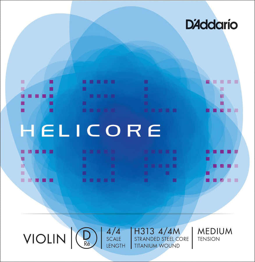 4/4 Helicore Corda Re Medium/Avvolta In Titanio