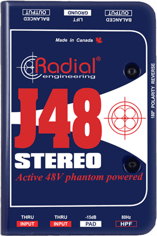 J48 DI attiva stereo