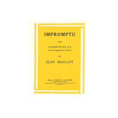 MAILLOT JEAN - IMPROMPTU - CLARINETTE ET PIANO