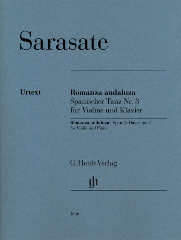 SARASATE PABLO - Romanza andalusa - Danza spagnola n.3 - Violino e pianoforte