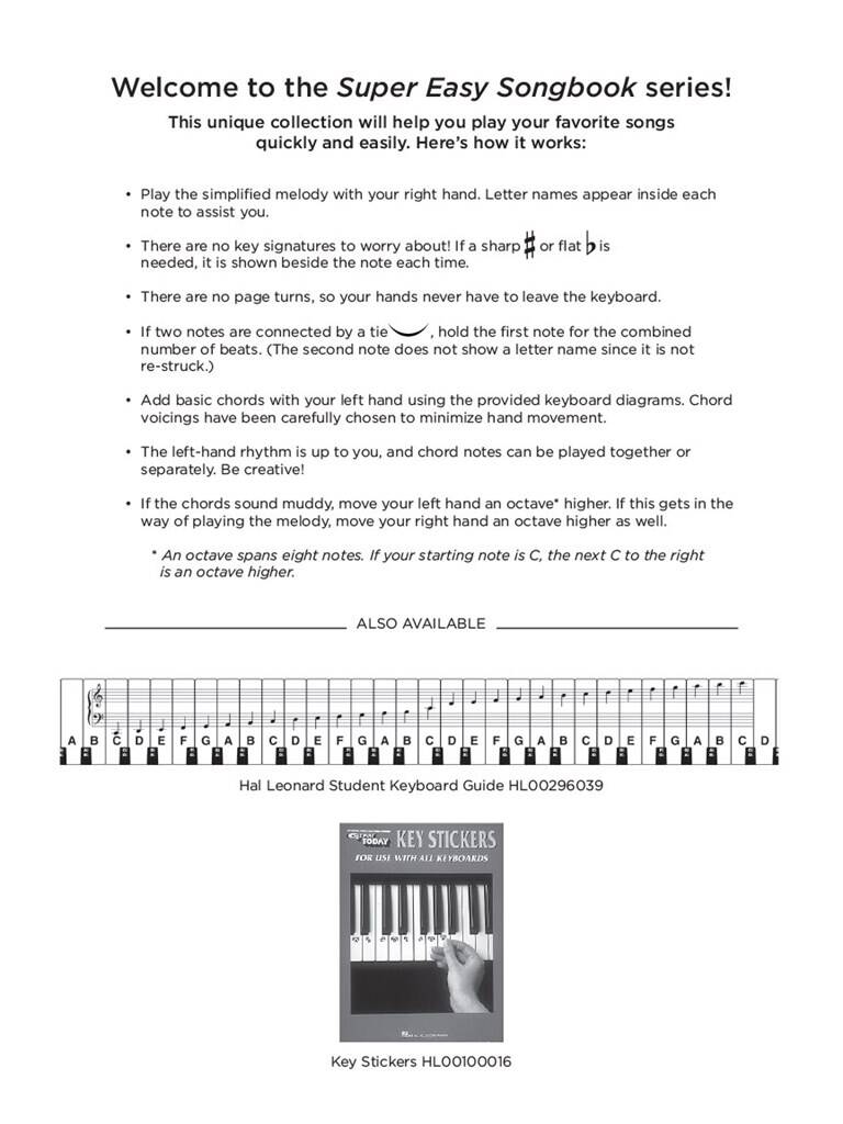 Hit Songs - Super Easy Songbook