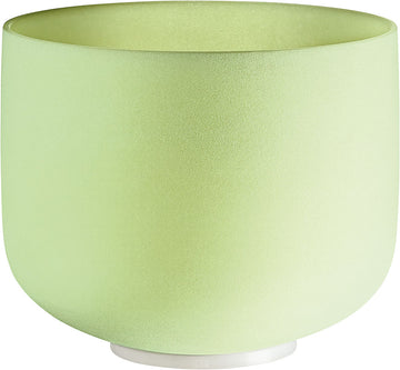 SONIC ENERGY EMERALD CRYSTAL SINGING BOWL 10" NOTE F HEART CHAKRA - CSBE10F