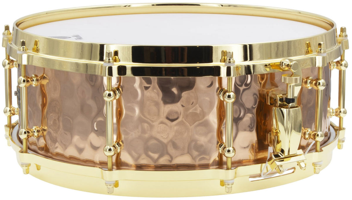 BZH-5014DHBR - Rullante 14" x 5" - Fusto in Bronzo Martellato - Cerchio Presso fuso