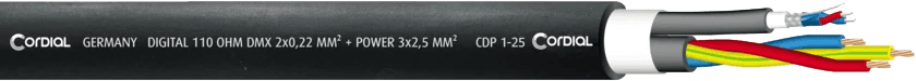 Cavo Ibrido XLR 5 Punti + Powercon 2,5 mm True1 - 3M