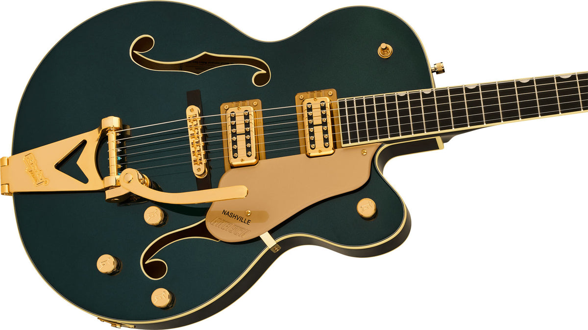 Synchromatic Nashville a corpo cavo Single-Cut con Bigsby EBO Verde Cadillac