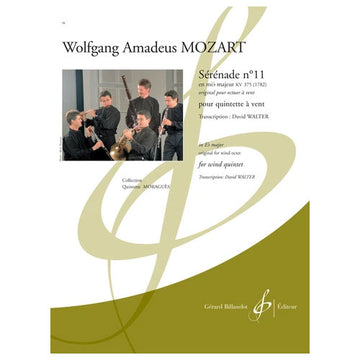 MOZART WOLFGANG AMADEUS - SERENADE N.11 KV 375 EN MIB MAJEUR - QUINTETTES A VENT