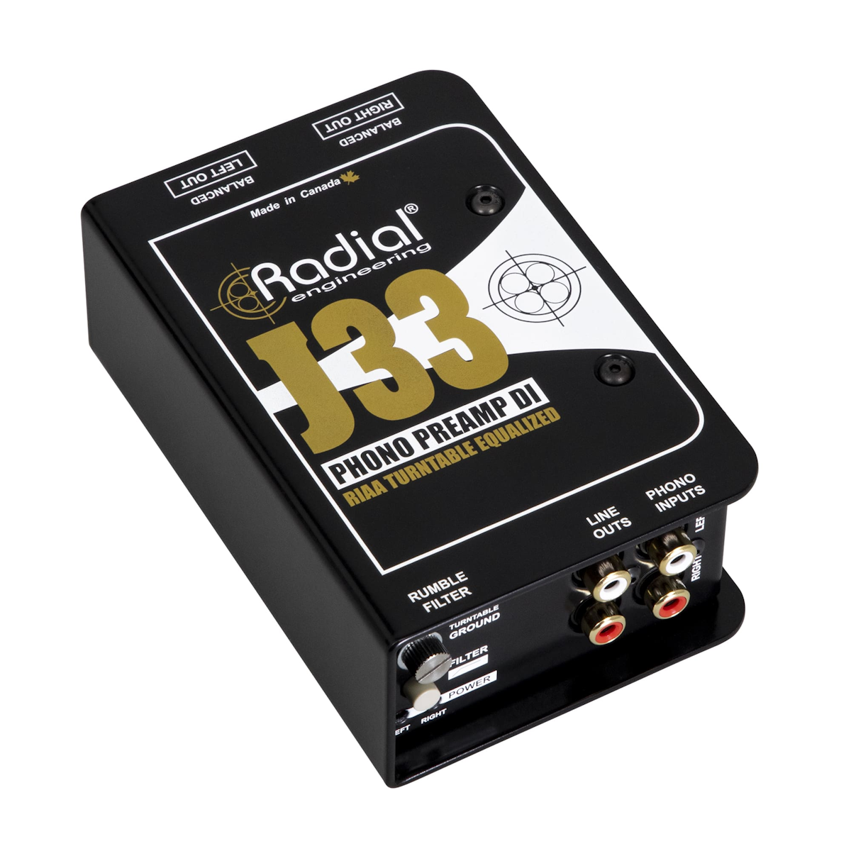 J33 DI preamplificatore phono attivo