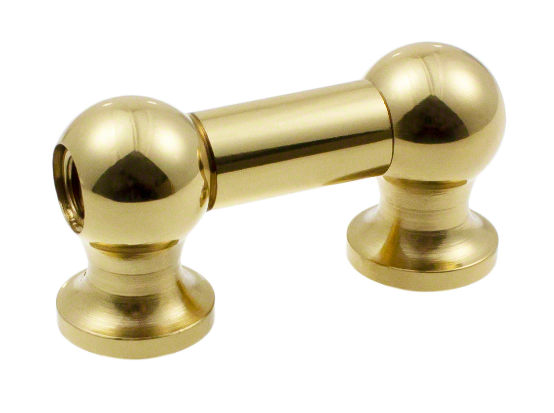 TL1D25-BR Blocchetto Tubolare - 25mm - Ottone - A Doppio Tirante (X1)