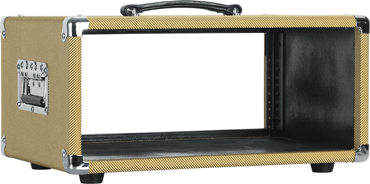 WOODEN RACK 4U VINTAGE AMP TWEED