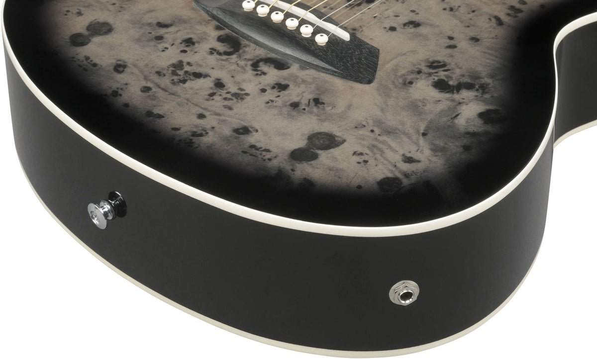TCY10PABKB Talman Burst nero su marrone trasparente