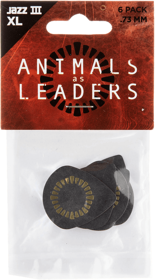6 x 0,73mm Animal As Leaders Tortex Jazz III XL Nero