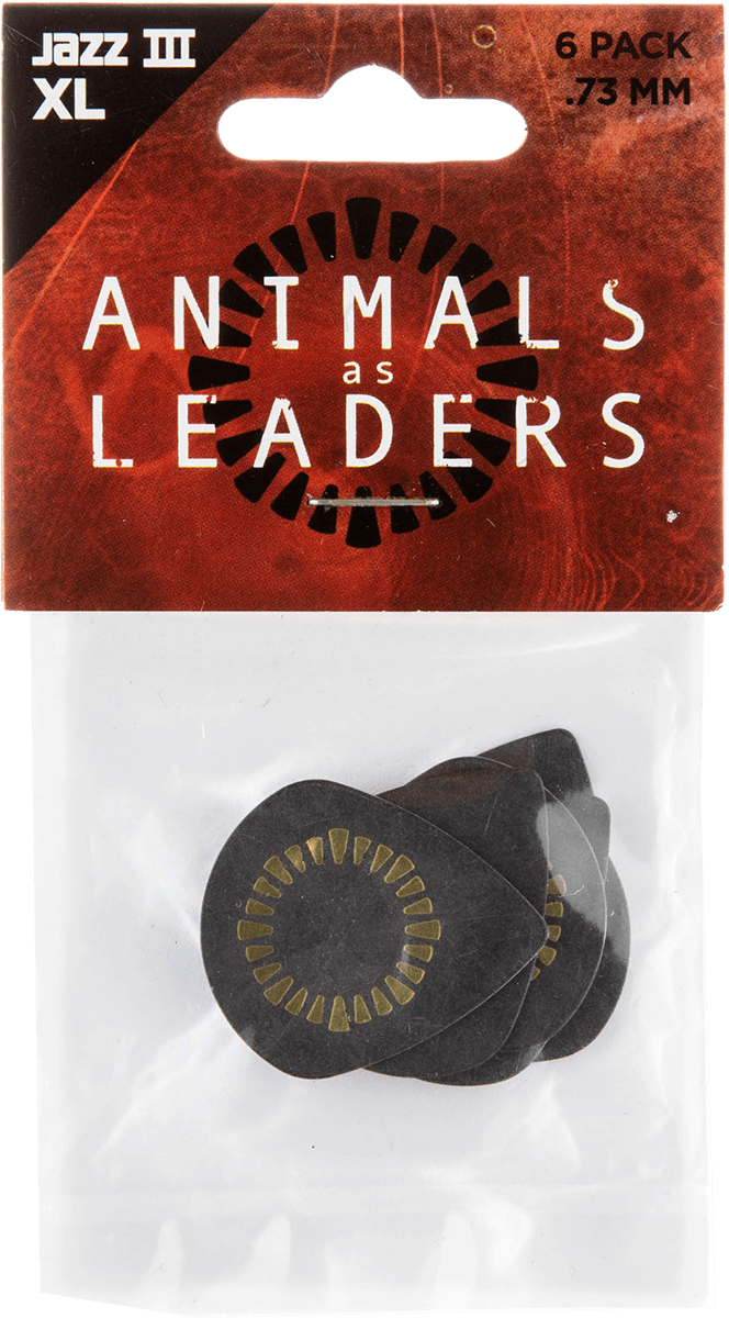 6 x 0,73mm Animal As Leaders Tortex Jazz III XL Nero