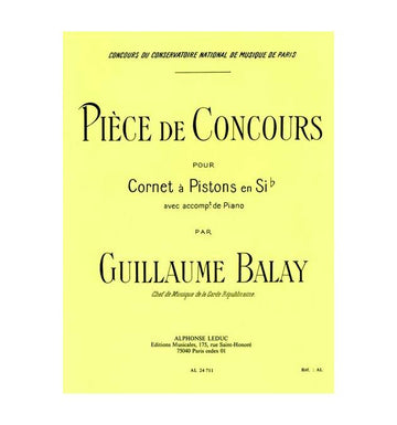 Balay Guillaume - Piece De Concours - Cornet & Piano