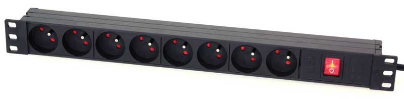 8-W LIGHTING BOX 19" CON RACK