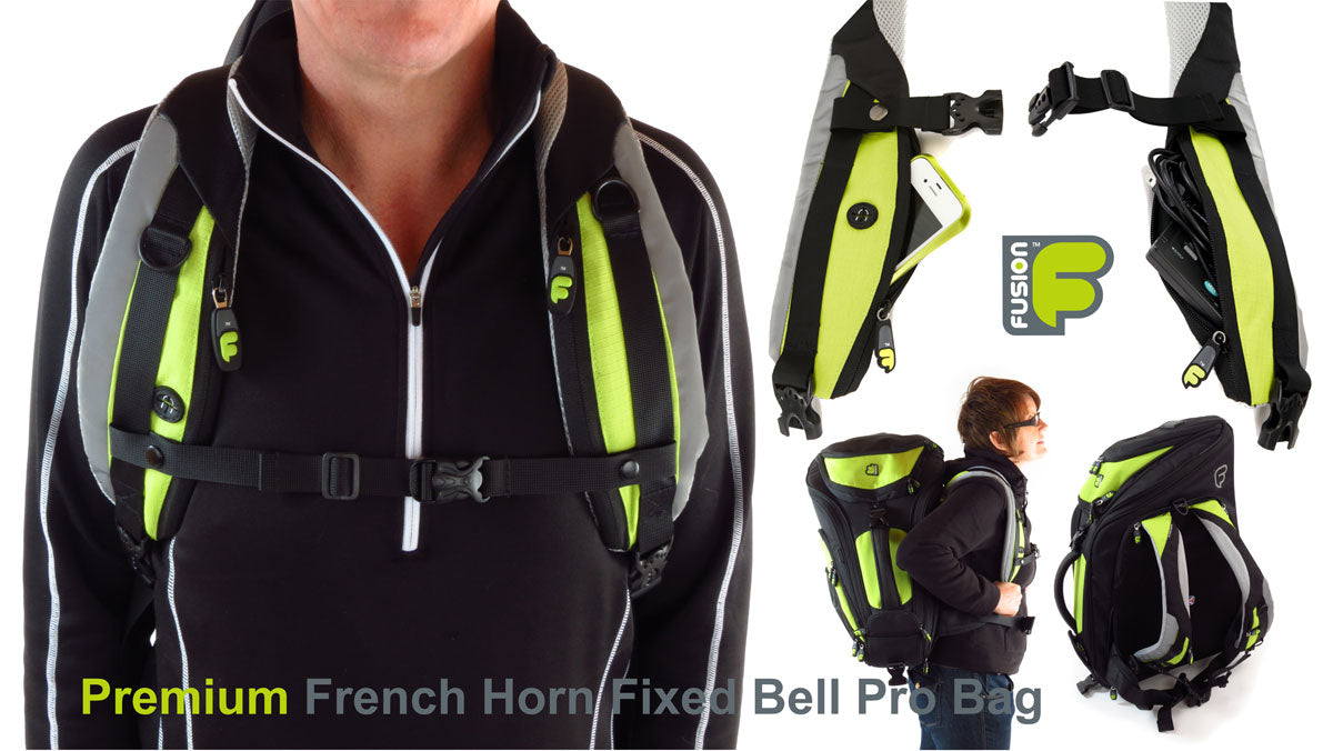 Premium Pro Black/Green Horn (Fixed Bell) Case