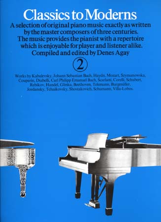 CLASSICS TO MODERNS VOL 2 - PIANO