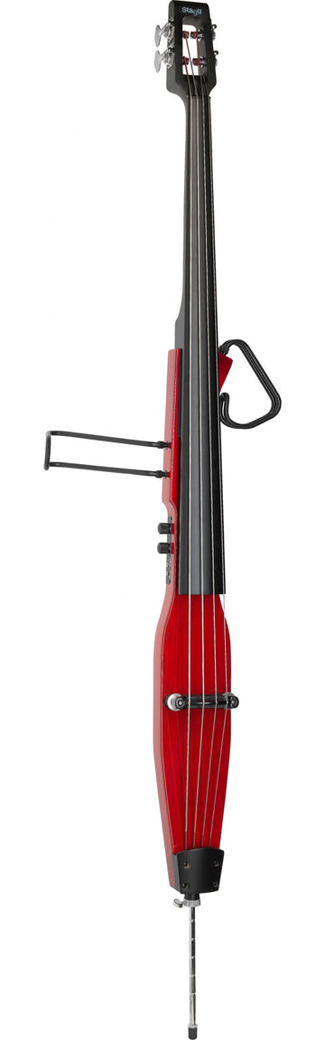 EDB-3/4 TR 3/4 Contrabbasso elettrico Edb TR Rosso trasparente Con custodia