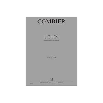 Combier - Lichen - Piano et Petit Ensemble