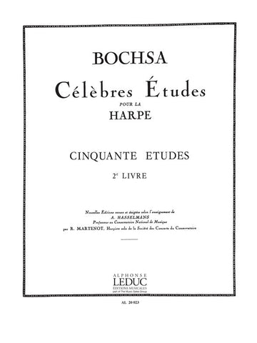 BOCHSA CH. - 50 ETUDES OP. 34 VOL. 2 - HARPE