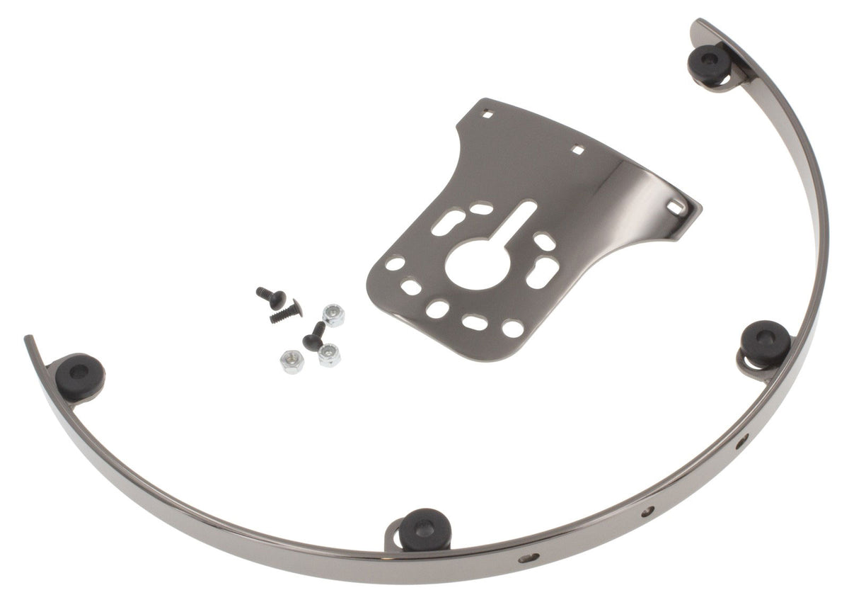 SPT-UN-10-6-BK BLACK 10" 6 HOLES RIMS TOM SUSPENSION UNIVERSAL PLATE